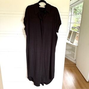Maxi shirt dress